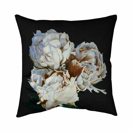 BEGIN HOME DECOR 20 x 20 in. Blooming Peonies-Double Sided Print Indoor Pillow 5541-2020-FL354